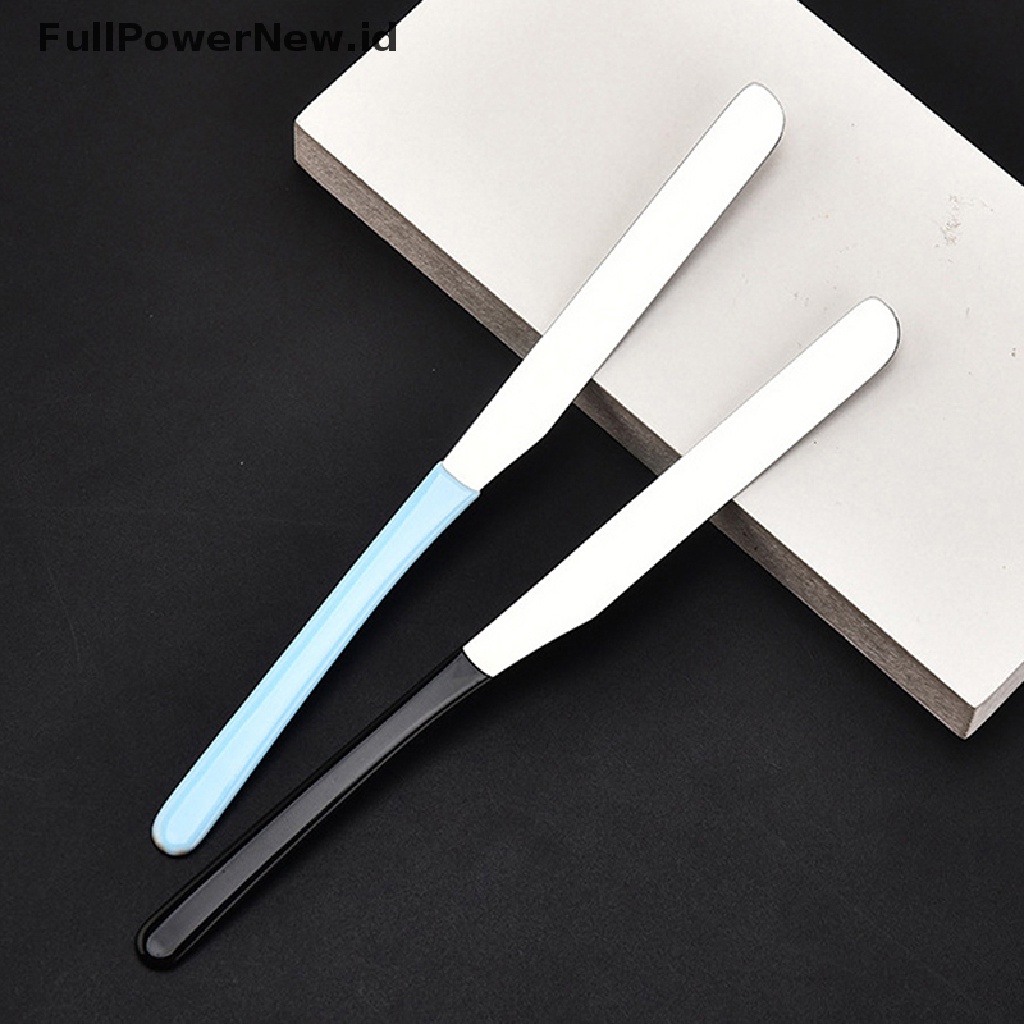 Power 1Pc Alat Spatula Pencampur Make Up Kosmetik Bahan Stainless Steel Untuk Kuku Palet ID