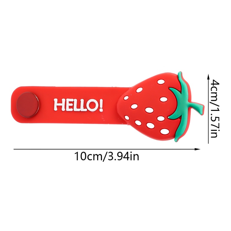 Cute Cartoon Fruit Shape Silicone Cable Winder/Manajer Kawat Tipe Snap Nyaman/Tali Pengikat Penyimpanan Kabel Listrik Serbaguna Rumah