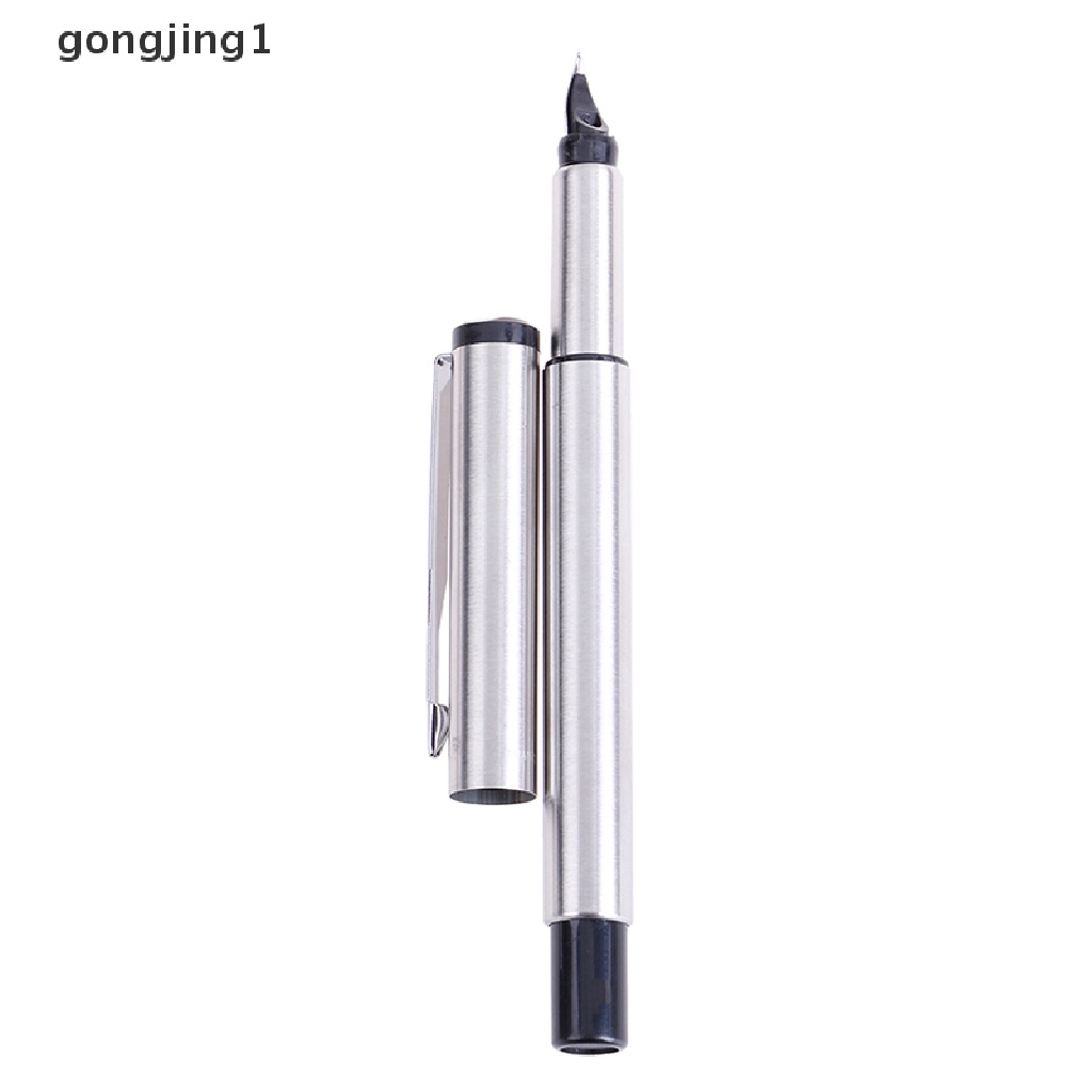 Ggg 1Pc fashion Klasik Bisnis Logam fountain pen 0.5mm Kantor Sekolah Siswa ID