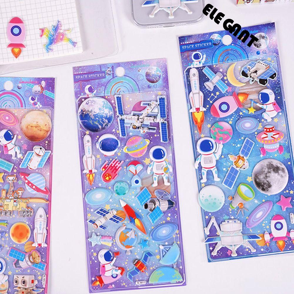 [Elegan] 3d Gelembung Busa Stiker Tk 1lembar DIY Scrapbook Tangan Akun Anak Stiker Mainan Phone Case Dekoratif Stiker