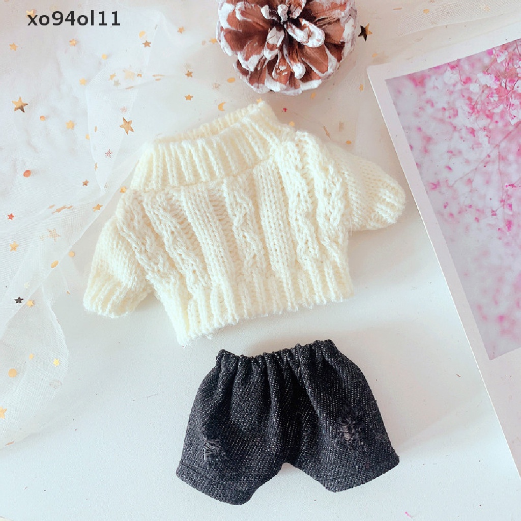 Aksesoris Baju Boneka XO Untuk Boneka Idola 20cm Mainan Mewah Kacamata Sweater Shoes OL