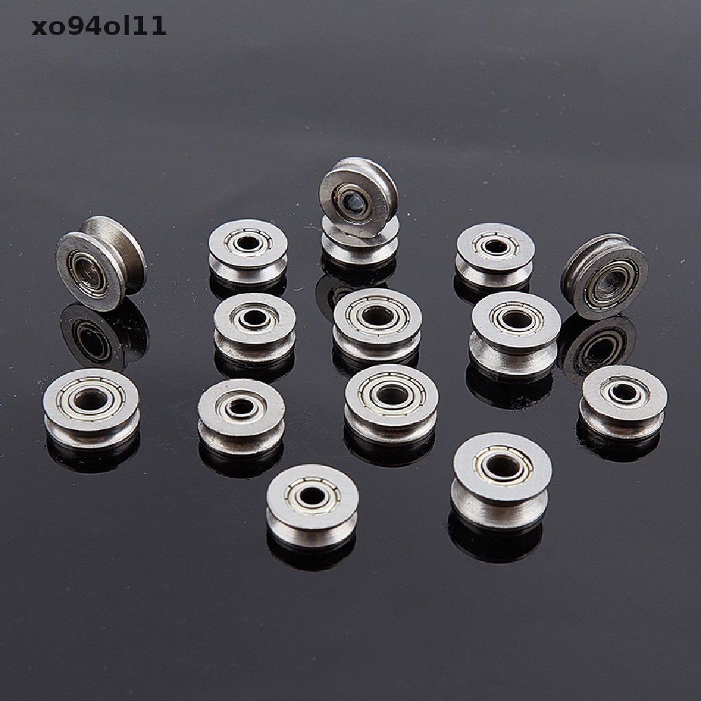Xo 5pcs V U Alur Roller Wheel Ball Bearing Mesin Bordir Pulley Bearing OL