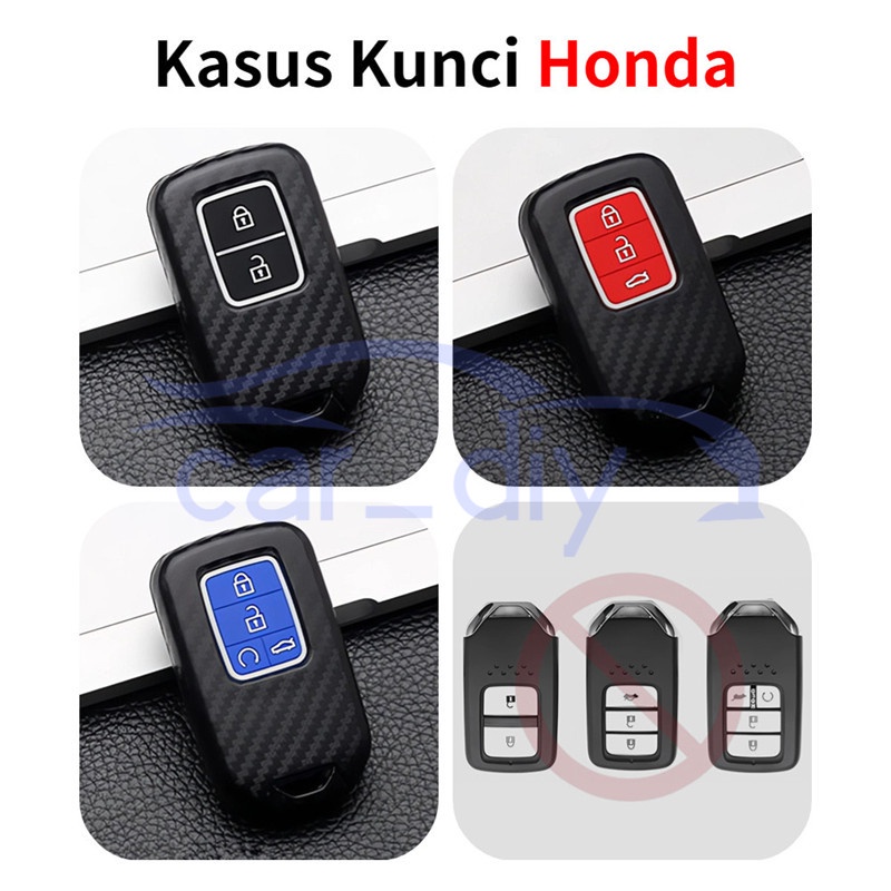 Kasus Kunci ABS Penutup Jarak Jauh Mobil Gantungan Untuk Honda Accord CRV Vezel Civic Avancier Odyssey Cangkang Pelindung Car Remote Key Case