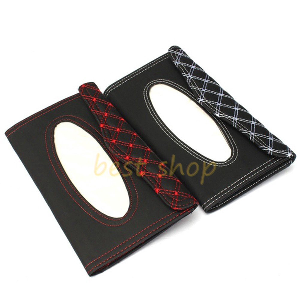 Auto Car Sun Visor Tissue Box Tempat Aksesoris Paper Napki Gantung Napkin Holder Aksesoris Mobil