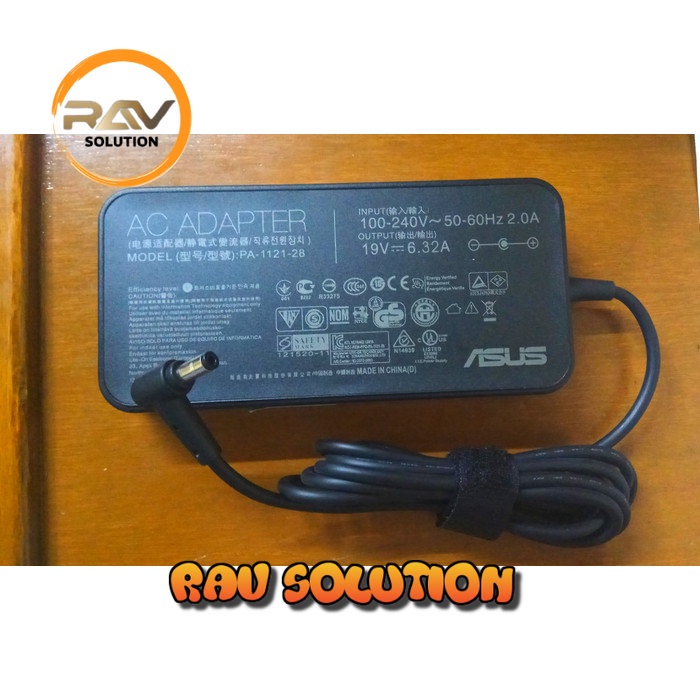 ADAPTOR CHARGER ORIGINAL ASUS ROGG 120WATT 19V~ 6.32A (5.5*2.5) - RAV SOLUTION A