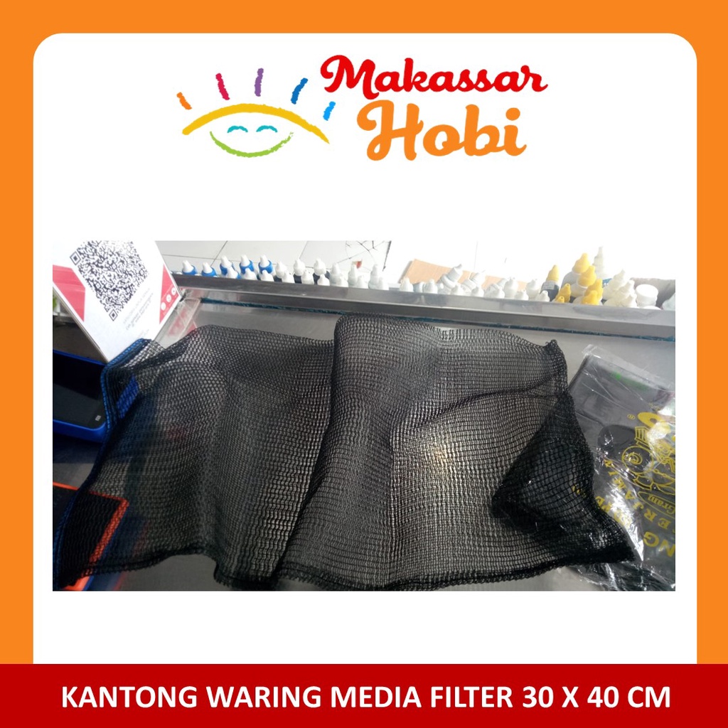 Kantong Media Filter 30 x 40 cm Waring Jaring Aquarium Kolam Ikan Hias