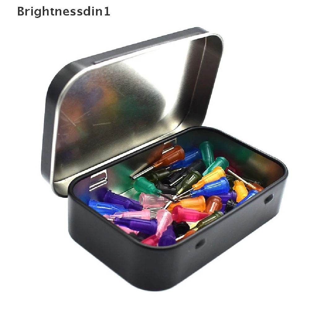 [Brightnessdin1] Kotak Pil Penyimpanan Flip Kaleng Metal Kosong Kecil Case Organizer Untuk Butik Kunci Permen