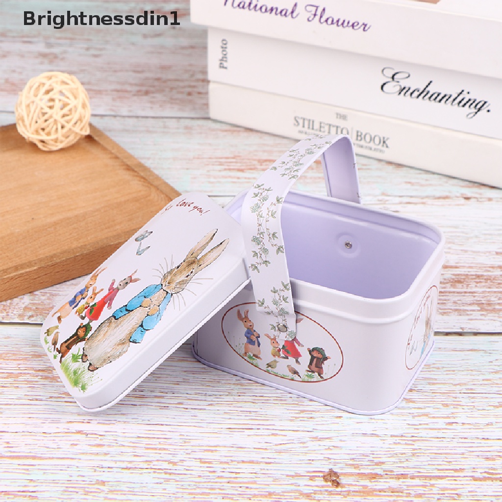 [Brightnessdin1] Vintage Kecil Koper Penyimpanan Tin Candy Box Gift Box Earphones Box Case Rumah Organizer Portable Butik