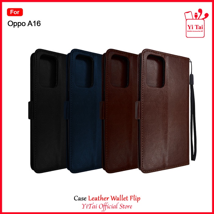 YITAI YC34 Case Leather Wallet Flip Oppo A16 Yitai Indonesia