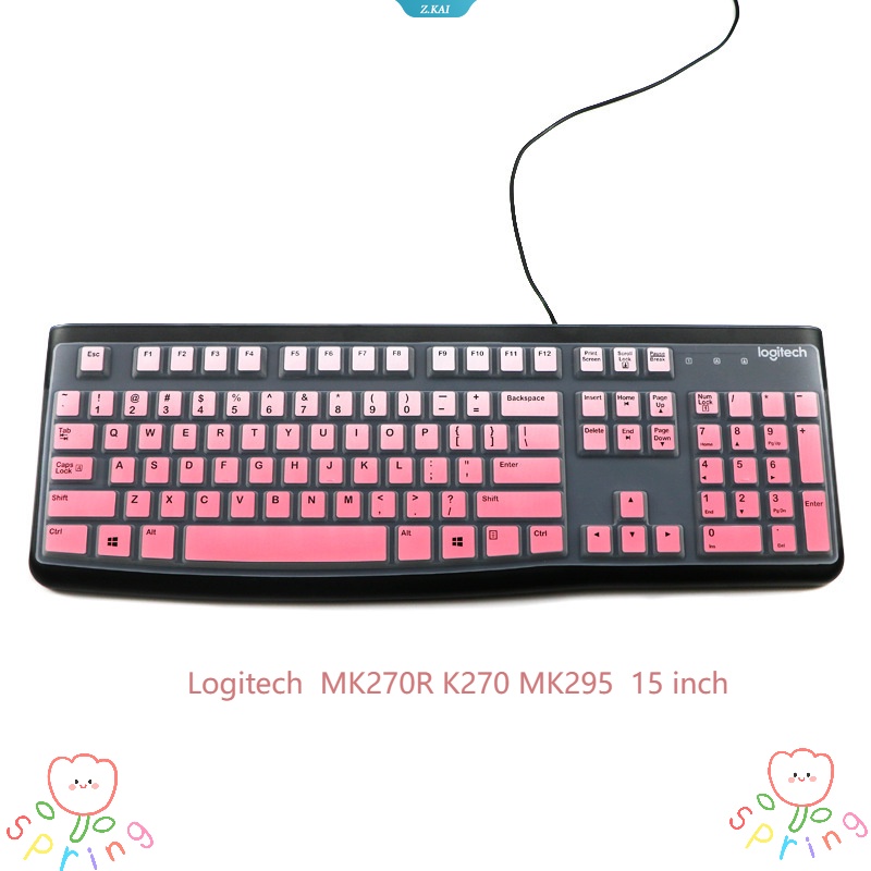 Keyboard Komputer Full Coverage Untuk Model Logitech MK270R K270 MK295 15inch Tahan Lembab Film Pelindung Kualitas Tinggi [ZK]