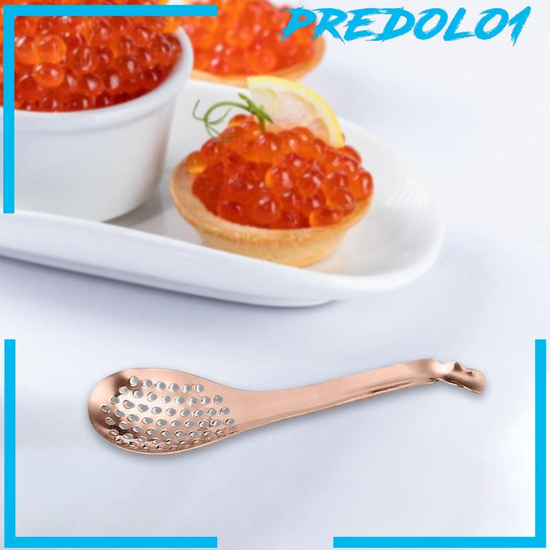 [Predolo1] Spherification Spoon Stainless Sendok Slotted Kecil Untuk Saus Kari Sereal