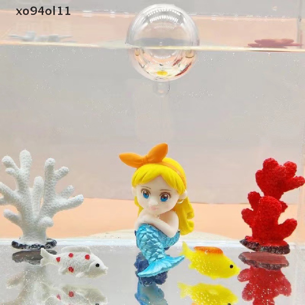 Xo Floag Ikan Dekorasi Ornamen Pantai Jepit Rambut Mermaid Aquarium Liontin Kecil Kreatif Lansekap Craft Pendant OL