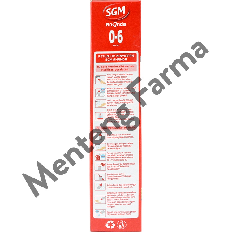 SGM Ananda 1 (0 - 6 Bulan) Formula Bayi Bubuk 400 Gram