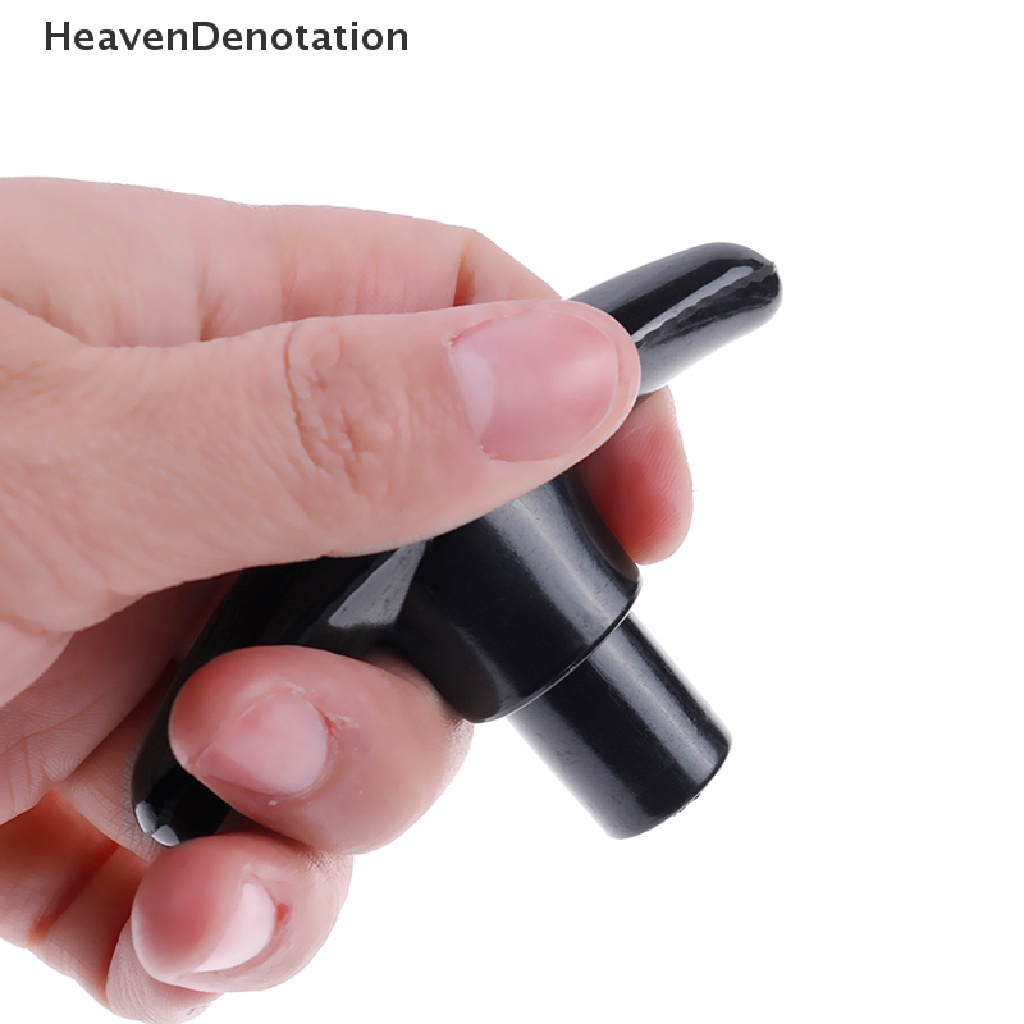 [HeavenDenotation] Hitam Plastik M6/M8/M10 female thread T type shaped head clamping Mur knob HDV