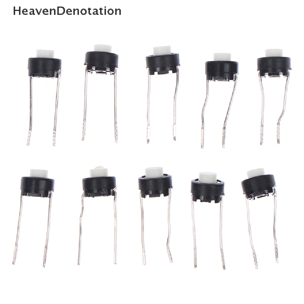 [HeavenDenotation] 10pcs 6 * 6 * 5mm Saklar Sentuh Tombol DIP Tactile Tact Push Button Micro Switch HDV