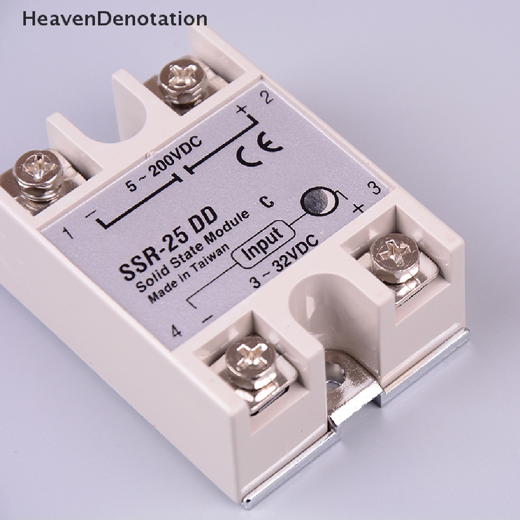 [HeavenDenotation] Relay Solid state SSR-25DD 25A AC control DC relais 3-32VDC to 5-60VDC SSR 25AA HDV