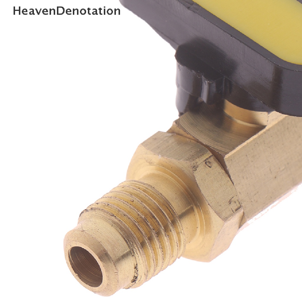 [HeavenDenotation] Ball Valve Lurus 1per4 &quot;Pria Ke1Per4&quot; Female SAE Pengisian AC Untuk R22 Refrigerant HDV