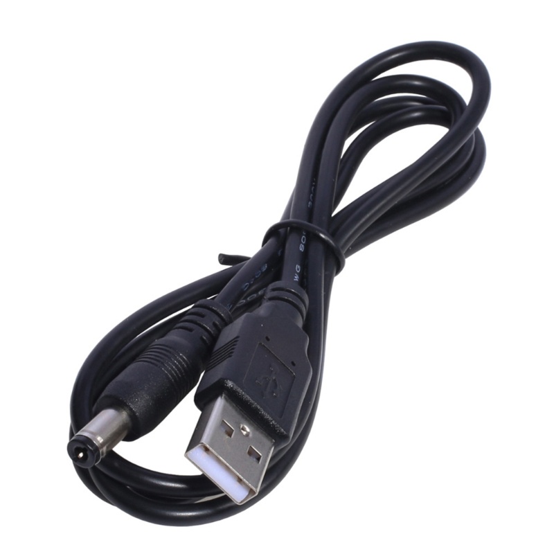 Cre USB Male to 3.0x1.1mm 2.5x0.7mm 4.0x1.7mm 5.5x2.5mm DC Barrel Jack Kabel Daya Colokan AC Transfer Konektor Charger