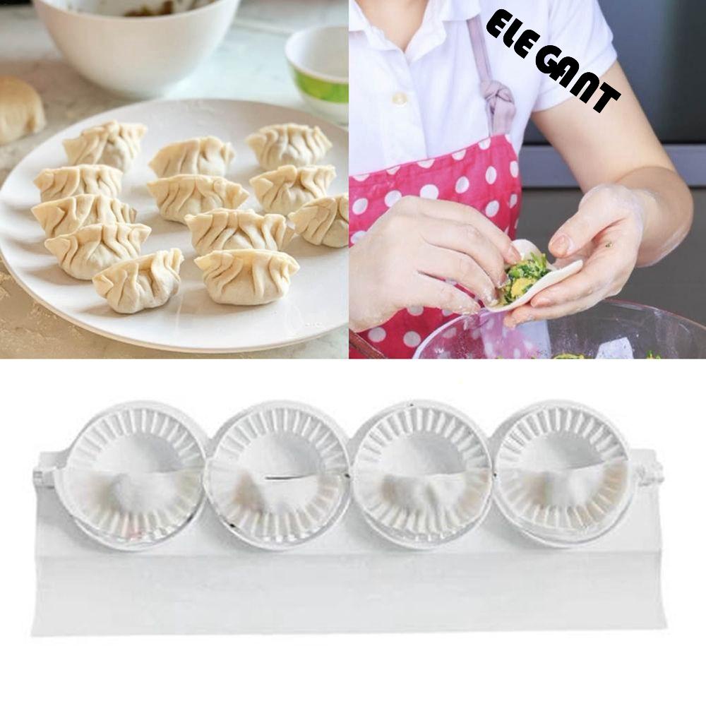 [Elegan] Dumpling Maker Potstickers Alat Pie Rumah Tangga Plastik Dumpling Baking Ravioli Maker