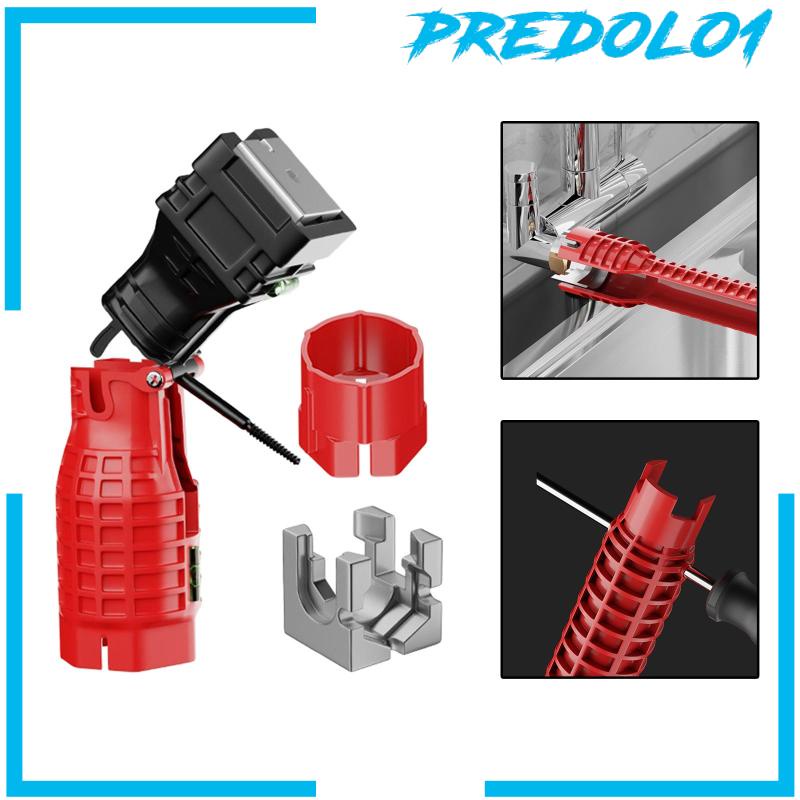 [Predolo1] Kunci Pas Wastafel Anti Slip Wrench Ledeng Alat Bantu Suplier Mur Toilet Kamar Mandi