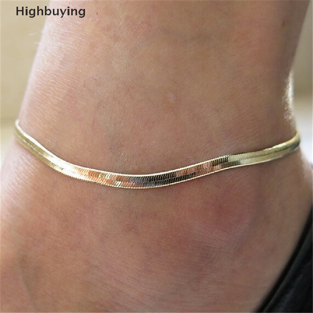 Hbid 1Pc Gelang Kaki Rantai Silver/Gold Plated Gelang Kaki Perhiasan Kaki Perhiasan Pantai Glory