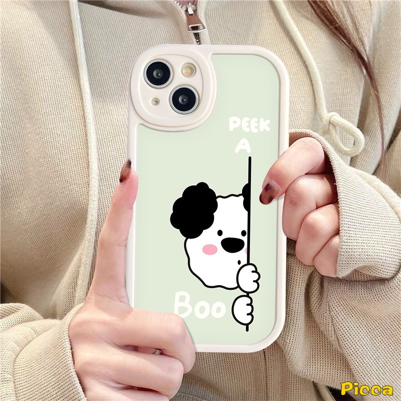 Case Pasangan Untuk Infinix Note8 Smart5 6panas11 10s 11s 10 9 Bermain 10T Panas10 Lite 10T 10T 11 10s 11s Lucu Kartun Beruang Puppy Pelindung Lensa Lembut Tpu Penutup Belakang