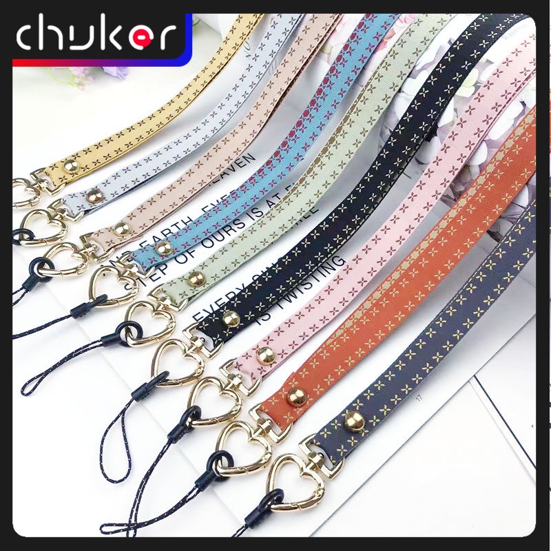 Bohemian Ponsel Tali Gantungan Kunci Lanyard Untuk Kunci USB ID Card Badge Holder Keycord Kalung Pita Aksesoris