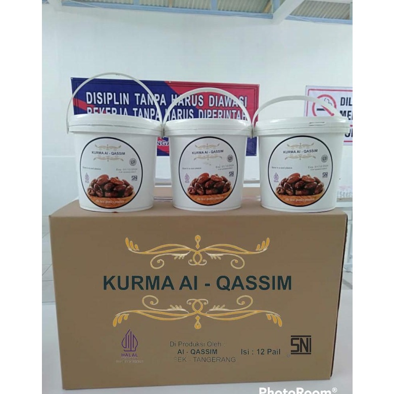 Kurma AI QASSIM Kemasan Ember 520 Gram Grosir Murah ISTANAONLINEKU