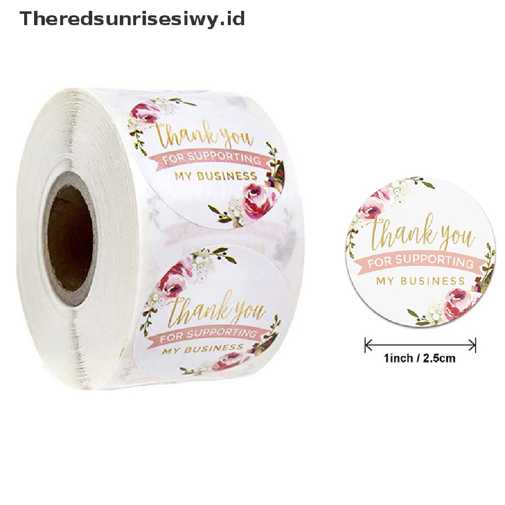 # Kado Mom &amp; PAPA DIY # 500pcs/roll Stiker Thank You Untuk seal label scrapbooking Kraft er Baking M~