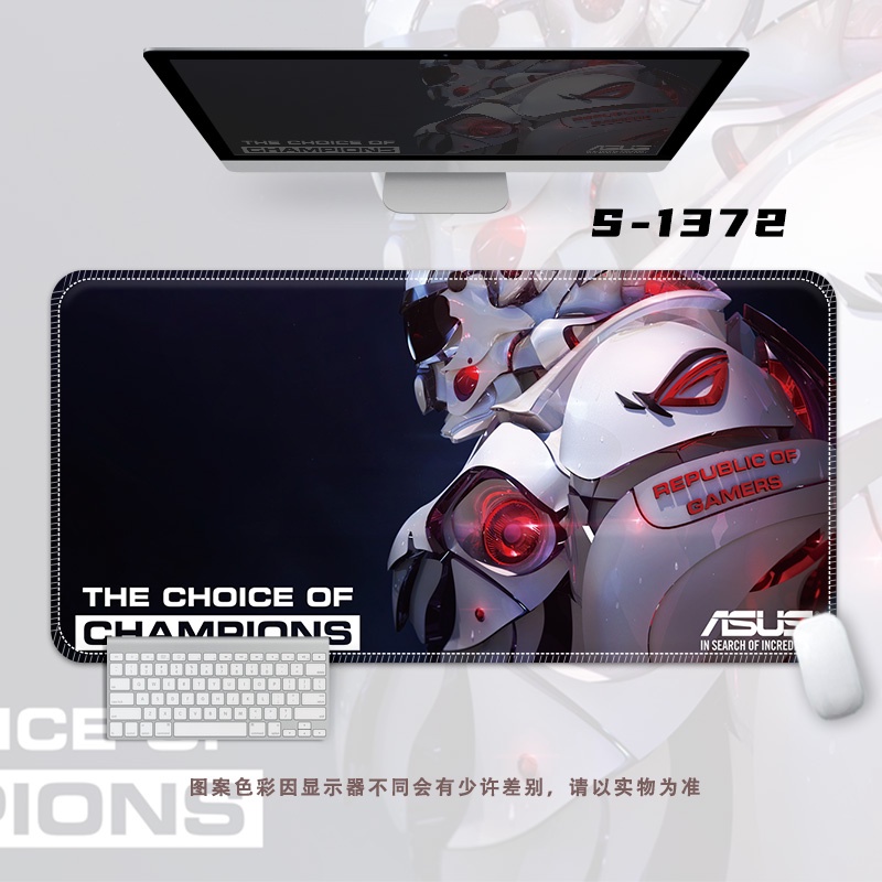 Rog Eye Mouse Pad Oversized Table Pad Alas Keyboard Komputer Esport Pria, Alas Tulisan Siswa