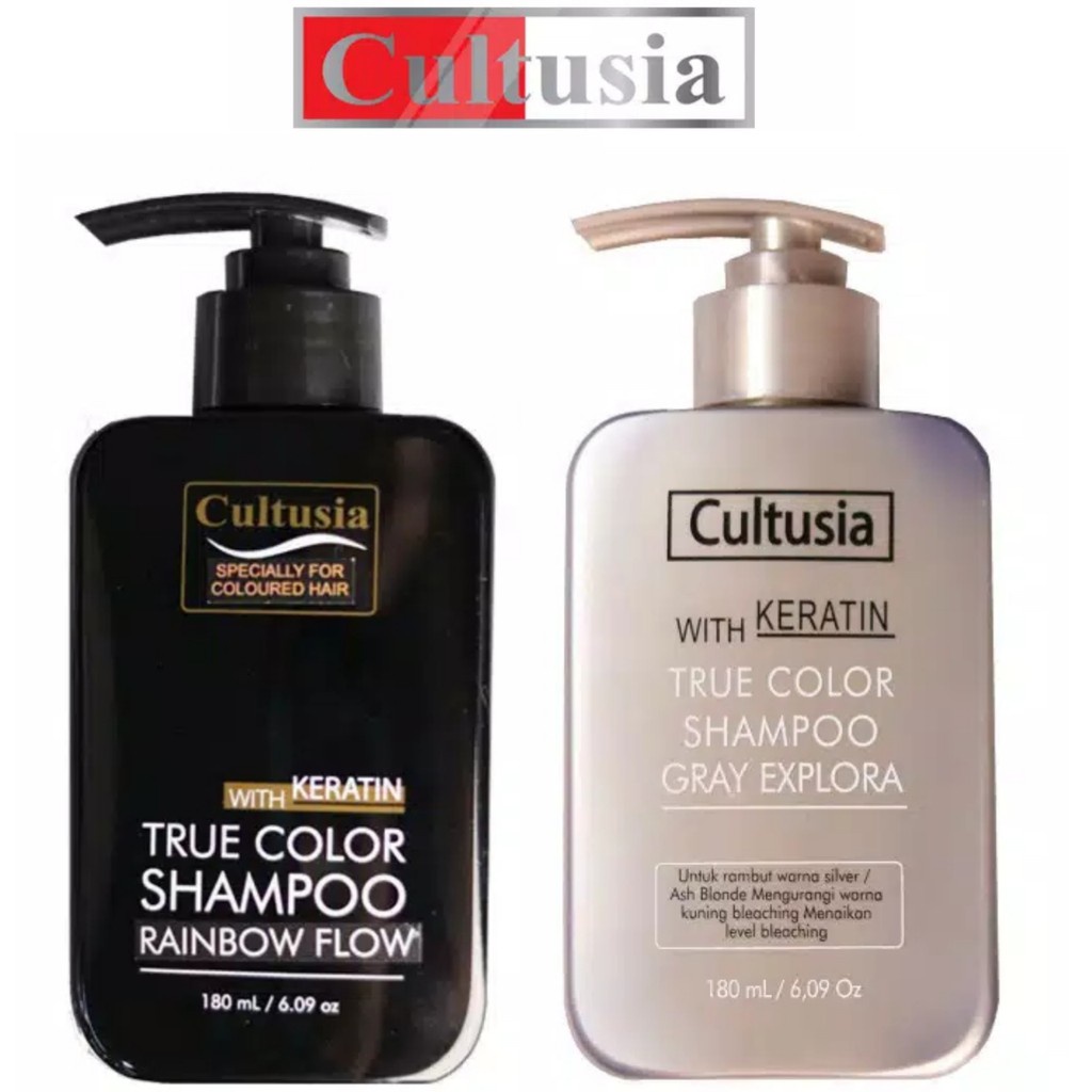 CULTUSIA With Keratin True Color Shampoo Gray Explora | Rainbow Flow 180ml