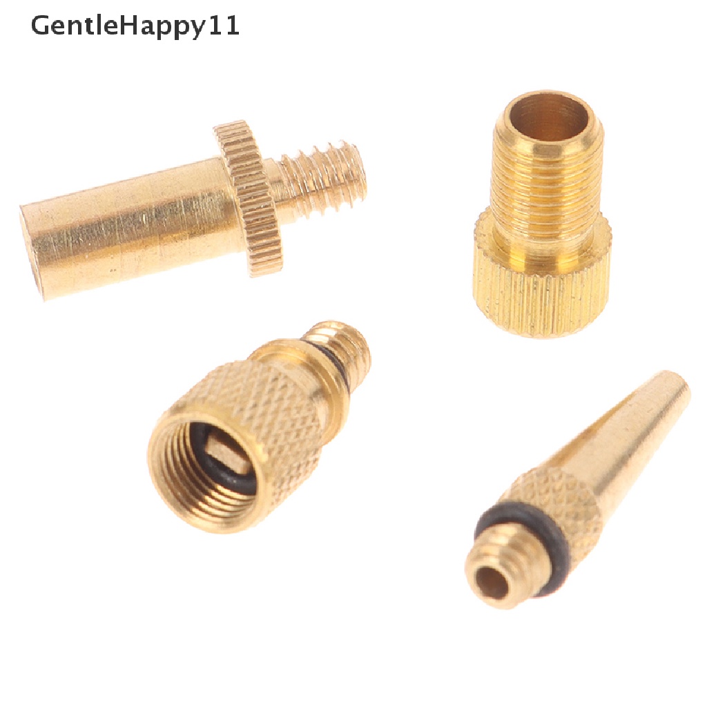 Gentlehappy Inflator Pump Nozzle Kit Presta Schrader Valve Adapter Adaptor Klep Sepeda id