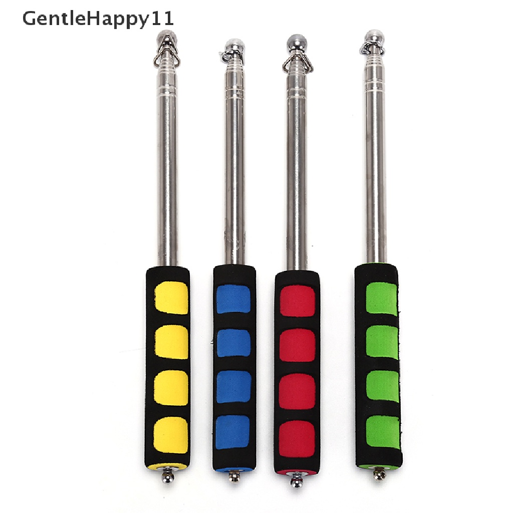 Gentlehappy 1.2M Flag Pole Portable Telescopic Flag Handheld Pole Alat Untuk Bendera Kaos Kaki Angin id