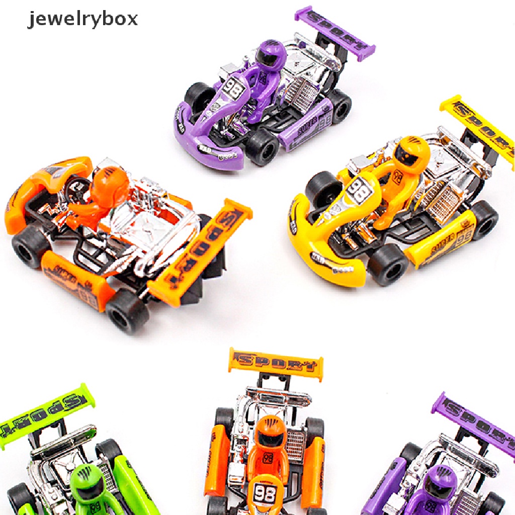 [jewelrybox] Anak-anak Tarik Kembali Power Racing Mobil Plastik Power Kart Mainan Puzzle Anak Kendaraan Butik