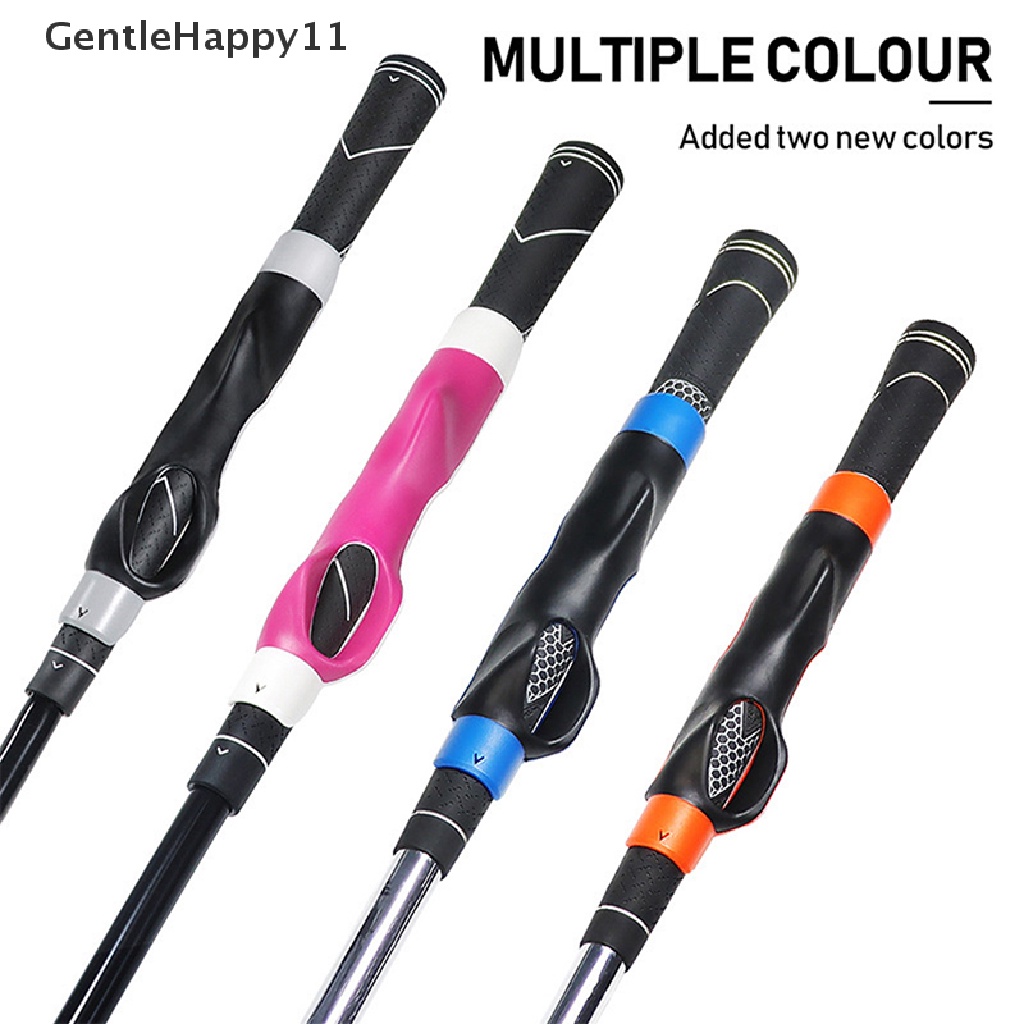 Gentlehappy Golf Grip Trainer Attachment Outdoor Golf Swing Trainer Alat Bantu Latihan Keselarasan Gerakan Pemula Pelatihan Korek Grip Aid id