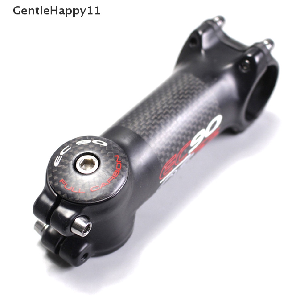 Gentlehappy High-quality EC90 Carbon Fiber Stem Headset Top Cap Cover Tempelan id Sepeda