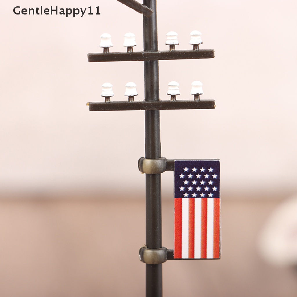 Gentlehappy 1: 42/1: 42/1: 100model Tiang Garis Listrik Untuk Kereta Microlandscape Aksesoris id
