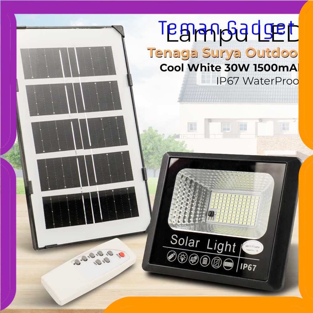 TG - LMP OOBEST Lampu Dinding Solar Sensor Cahaya Waterproof 100 LED Cool White - OB100