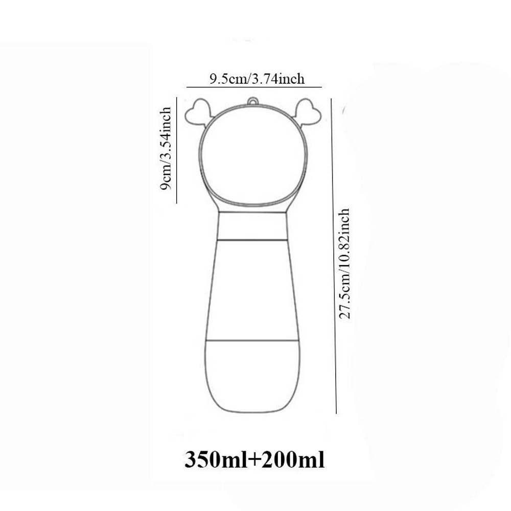 REBUY Rebuy Botol Air Anjing Portabel Mudah Dibersihkan Menemani Anjing Anjing Perjalanan Luar Ruangan Mudium Anjing Kecil Kucing Peminum Hewan Peliharaan