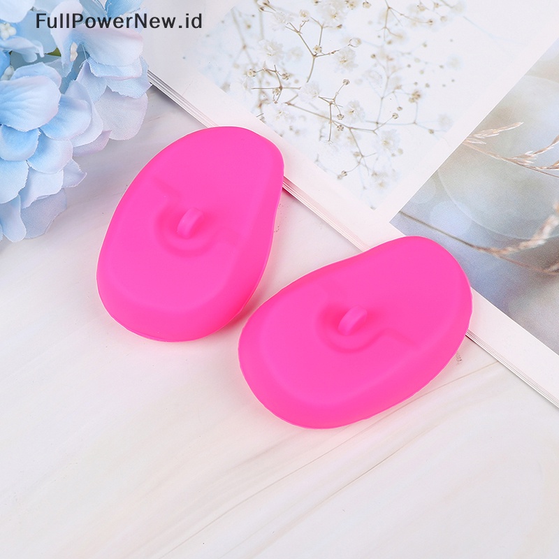 Power 2Pcs Reusable silicone ear cover Rambut salon Pewarna Warna Perisai Pelindung Penutup Telinga ID