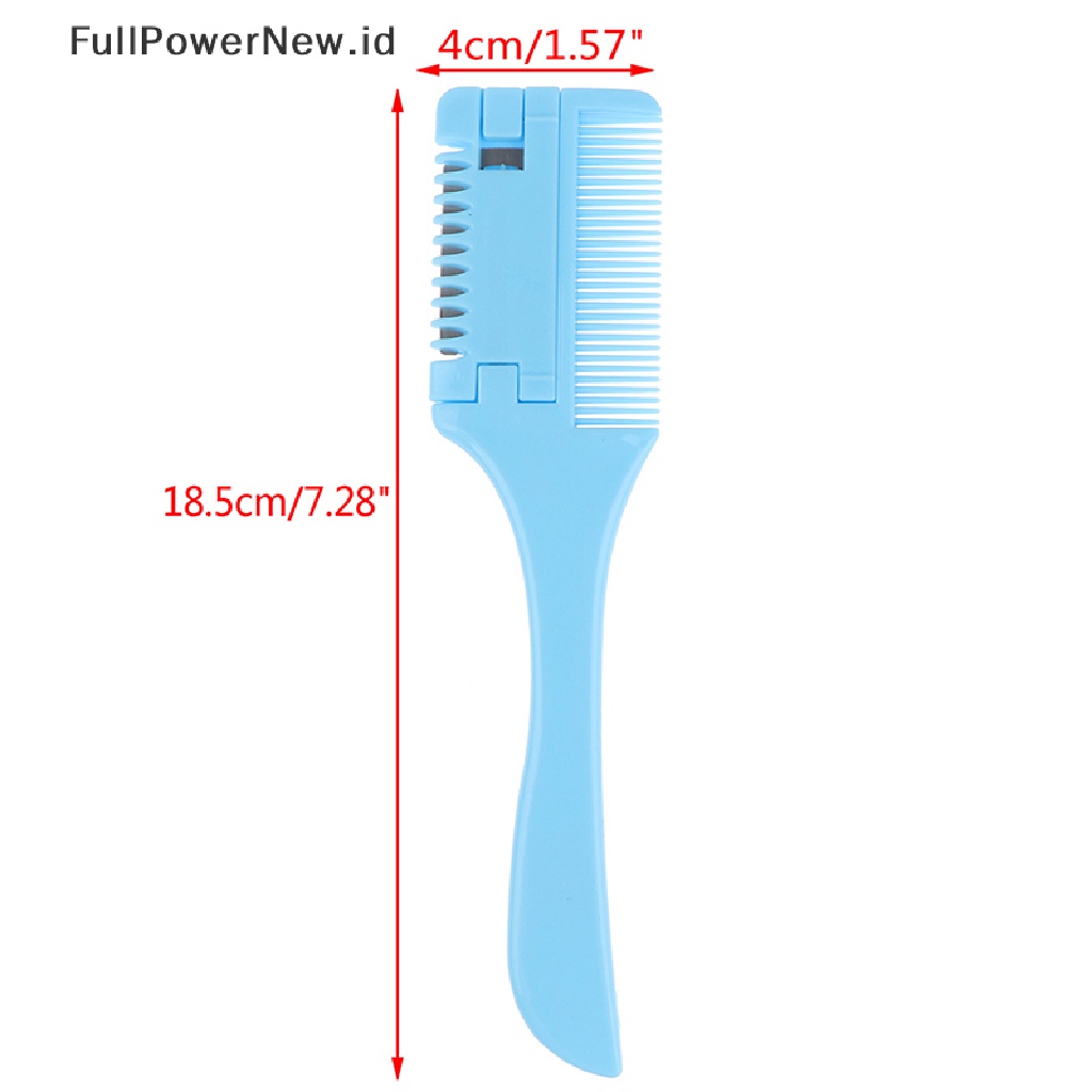 Power Double Sides Hair Cutg Penipis Rambut Cukur Sisir Trimmer Dengan Pisau DIY Tool ID