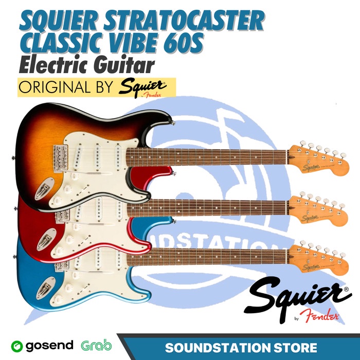 SQUIER STRATOCASTER CLASSIC VIBE 60s Electric Guitar | Gitar Listrik