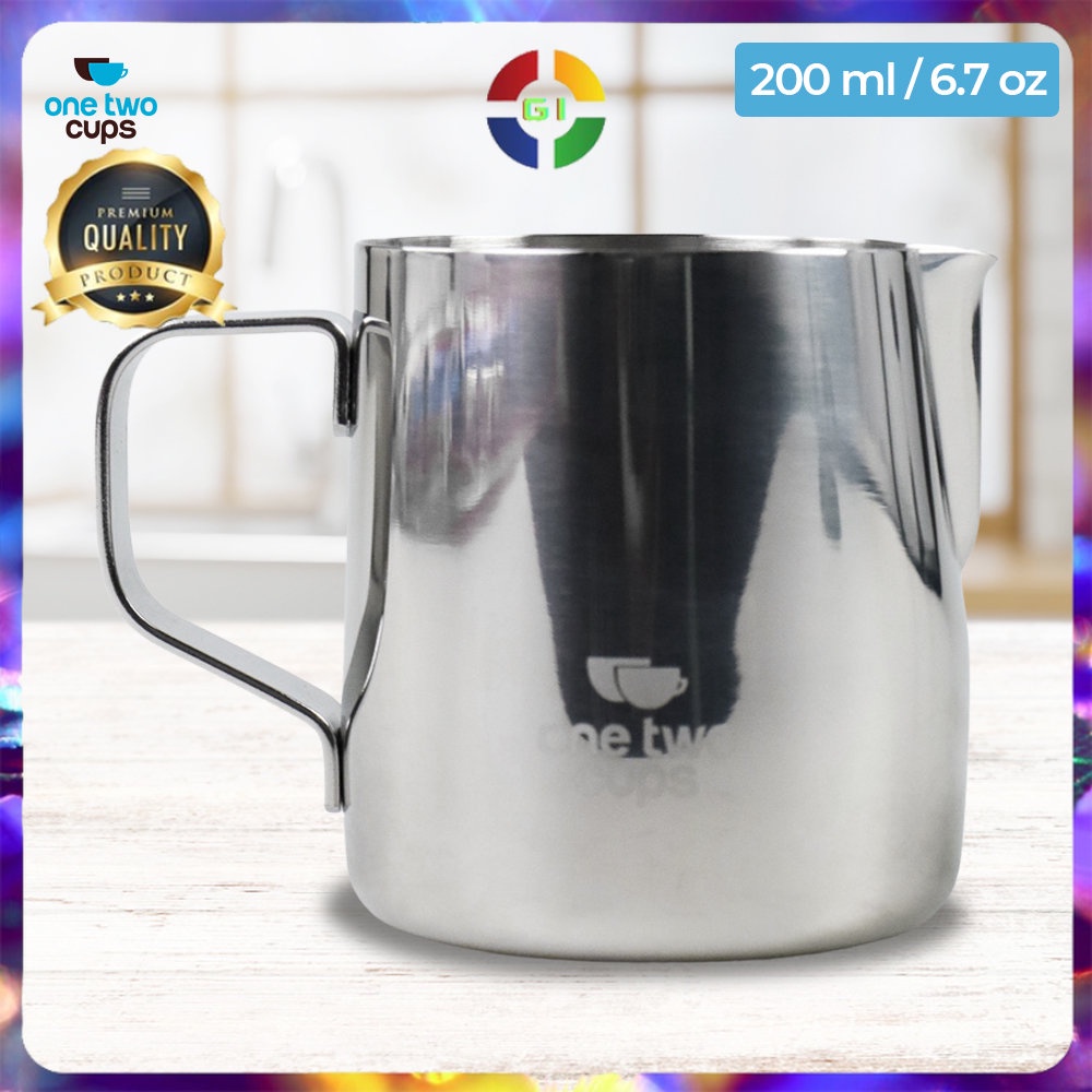 Gelas Milk Jug Kopi Espresso Latte Art 200 ml Silver