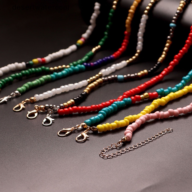 Deid Warna-Warni Manik Kecil Kupu-Kupu Bintang Liontin Choker Bohemia Kalung Wanita Perhiasan Martijn