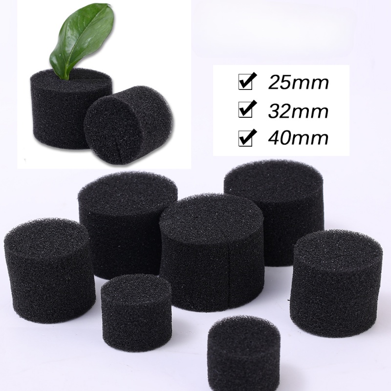 10pcs 3ukuran Hidroponik Blok Bertunas Spons Grow Blocks Bulat Tanpa Tanah Taman Tanam Sayur Alat Berkebun