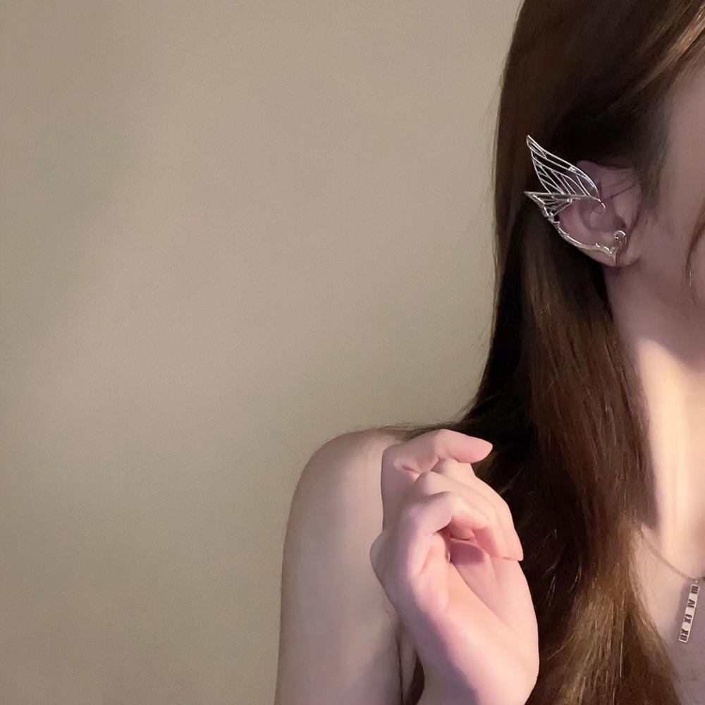 Deartiara Butterfly Elf Wings Ear Studs Ear Klip Dalam Desain Gaya Kecil Merasa Manis Keren Aksesoris Anting Super Abadi