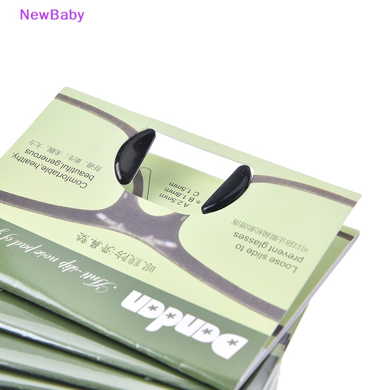Newbaby 5pasang 1.8mm Bantalan Hidung Silikon anti slip Kacamata sunglass glasses spectacles ID