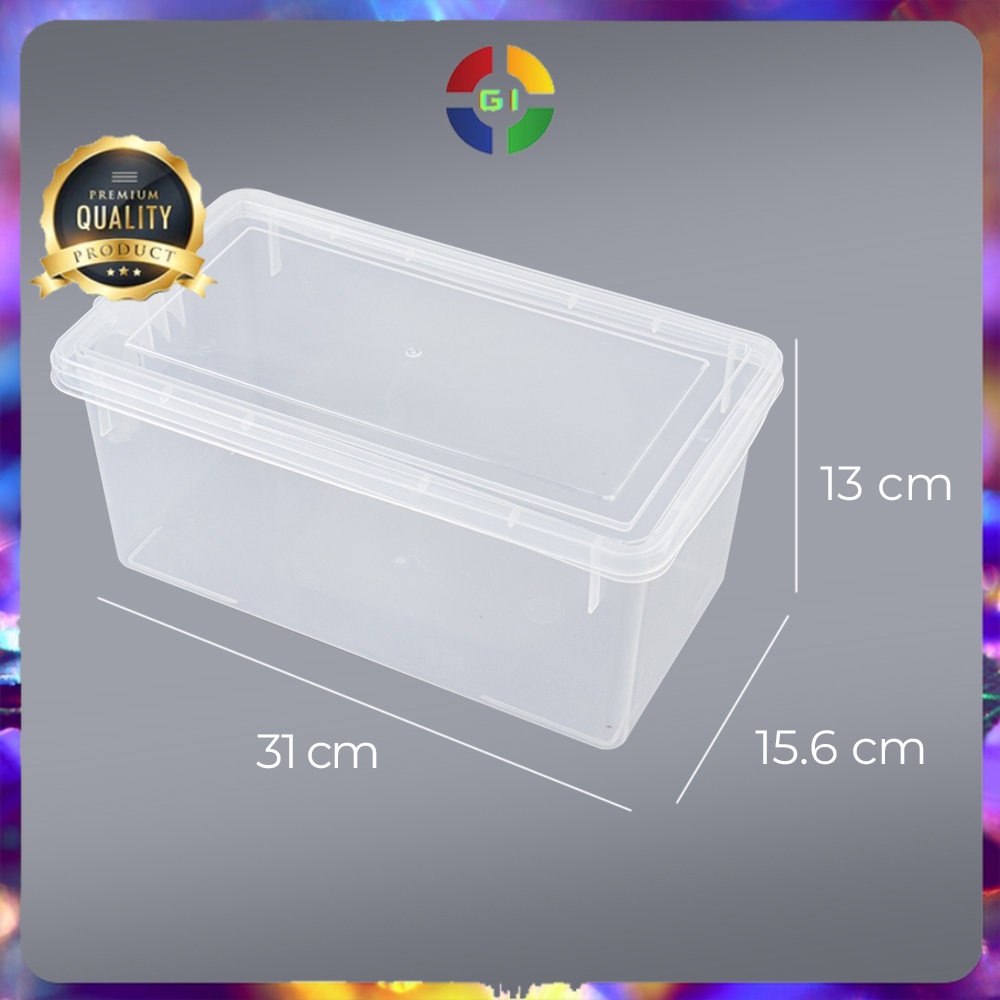 Kotak Plastik Kontainer Wadah Penyimpan Box Makanan Kulkas Kitchen Storage Food Box Transparent