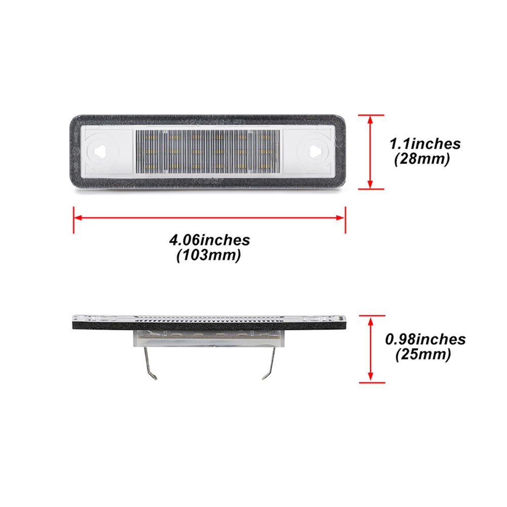 2pcs Lampu Plat Nomor Plat LED Putih Lampu Untuk Opel Astra Carlton Corsa Omega Signum Speedster Tigra Vectra VX220 Zafira