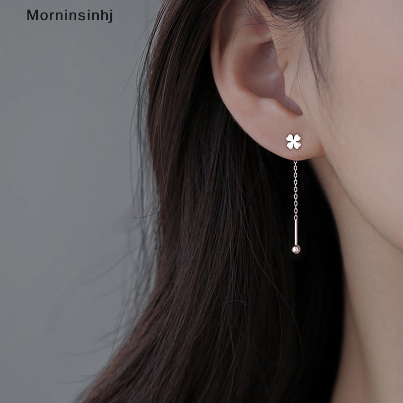 Mornin Gaya Sederhana Rantai Kotak Rumbai Drop Anting Untuk Wanita Panjang Menjuntai Earring Line Aksesoris Tipis Mini Perhiasan Telinga Trendi id